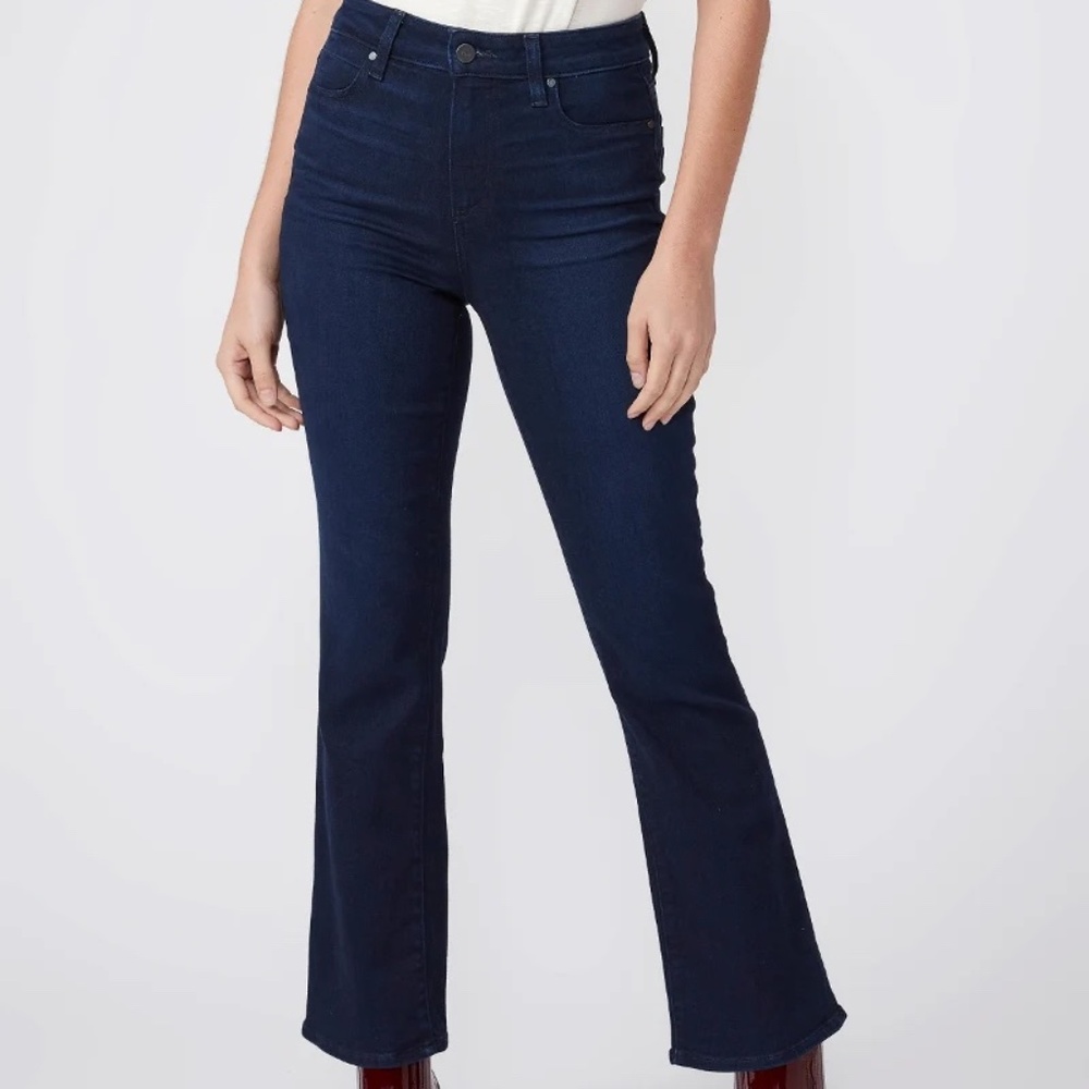 Paige Claudine High Rise Ankle Flare in Moody